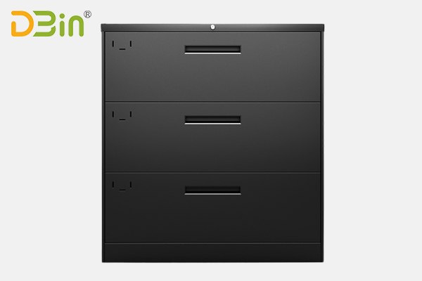steel black 3 drawer lateral filing cabinet supplier